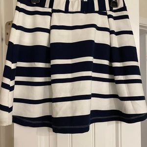 Navy blue & white skirt